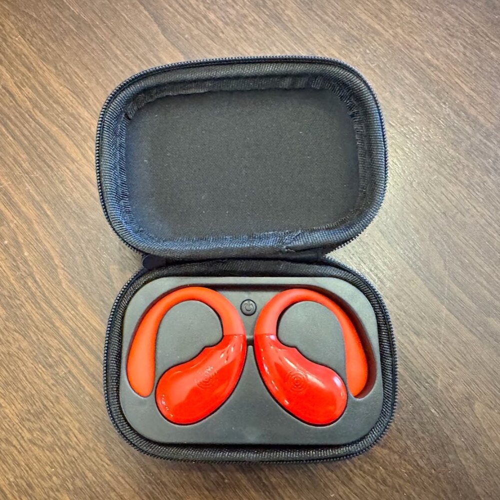 Airbuds Red Earbuds with Case